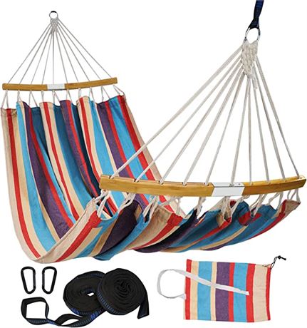 Lxoohy Outdoor Double Hammock with Travel Bag