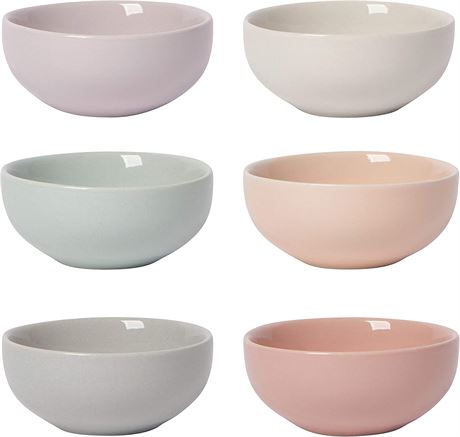 Now Designs Cloud Stoneware Pinch Bowl Set of 6, 2 ounces