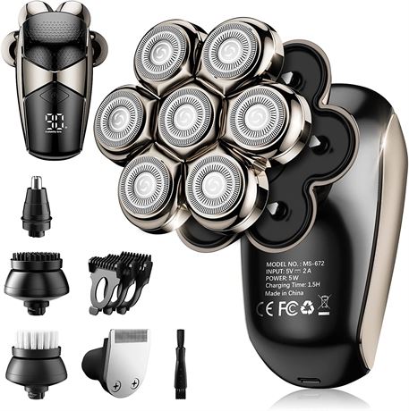 Head Shavers for Men, 5-in-1 Electric Razor