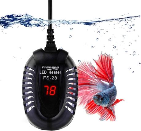 100W Mini Aquarium Fish Tank Heater w/ LED Temperature Display