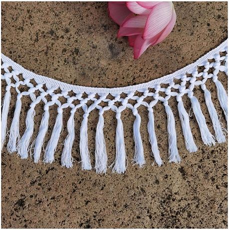 HHTCAL 8 Yards Long Tassel Fringe Trim 14cm Wide