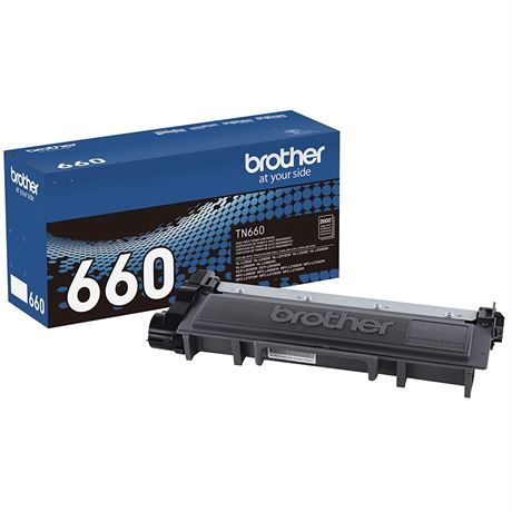 Brother Genuine High Yield Toner Cartridge, TN660 - 1 Pack