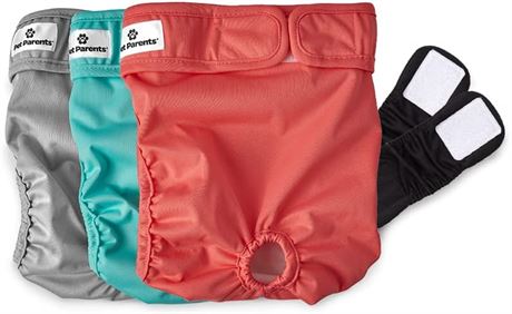 Pet Parents Premium Washable Dog Diapers - 3 Pack - Large