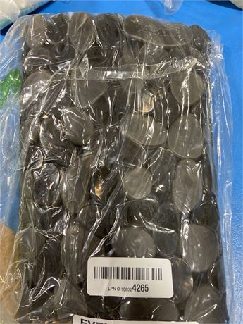 Pebblz Plastic Suction Non-Slip Bath Mat Bathtub, Stall, 22" x 22" - Smoked