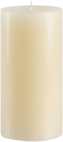 Mister Candle - Vanilla Scented Ivory Pillar Candle, Handmade (4" x 6")