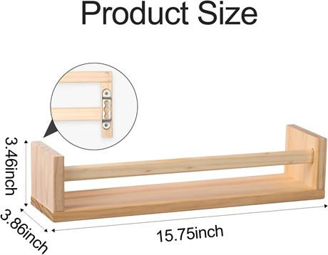 Gneric Floating Shelves Burlywood