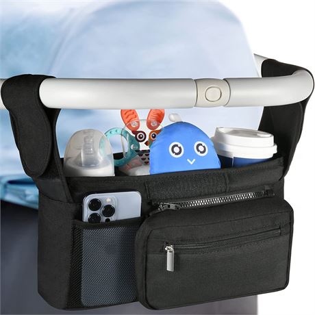 Universal Stroller Organizer with 2 Insulated Cup Holders