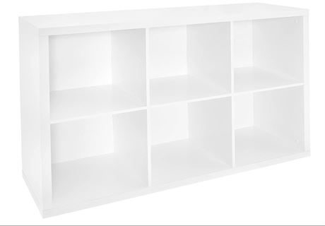 ClosetMaid White Wood Look 6-Cube Storage Organizer