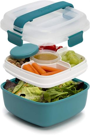 Goodful Stackable Lunch Box Container Bento Style Food Storage