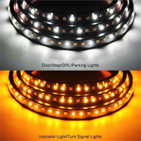 Truck LED Running Board Lights Kit 2pc 48Inch 144 Led Bar