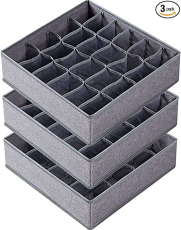 Criusia 3 Pack Sock Underwear Organizer Dividers