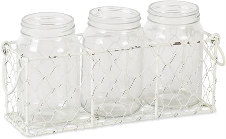 DII Wire Farmhouse Caddy with Vases