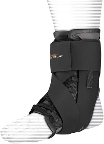 Shock Doctor 851 Ultra Wrap Lace Ankle Support Adult S BLACK
