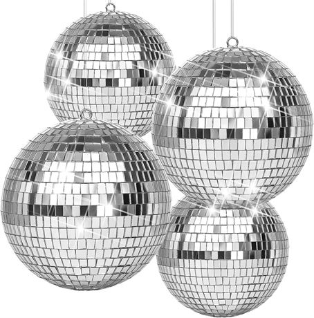 4 Pack Large Disco Ball