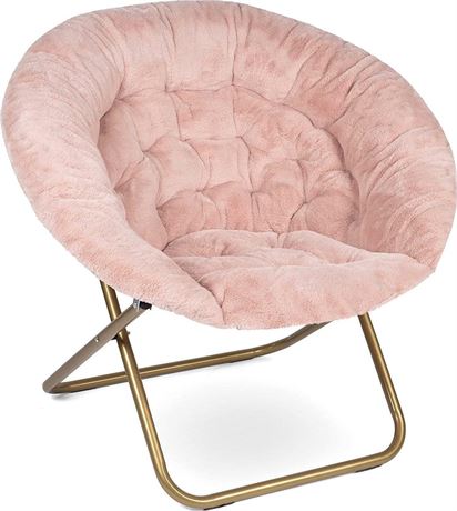 Milliard Cozy Chair/Faux Fur Saucer Chair for Bedroom/X-Large