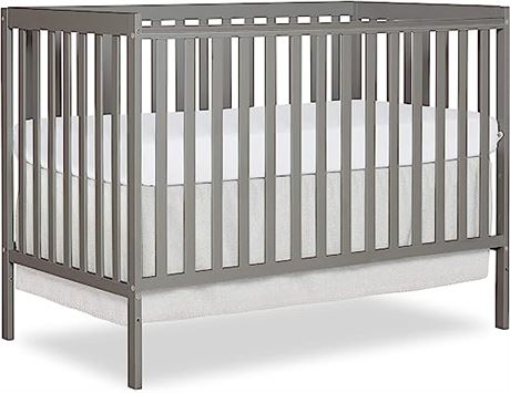 Dream On Me Synergy 5-in-1 Convertible Crib in Cool Grey