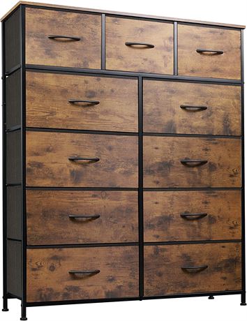 11-Drawer Dresser, Fabric Storage Tower for Bedroom, Chest Organizer