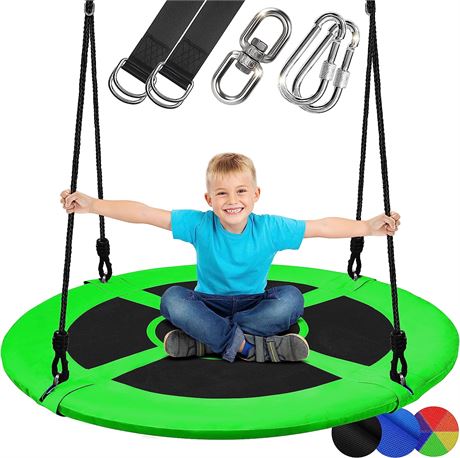 SereneLife Saucer Swing with Hang Kit
