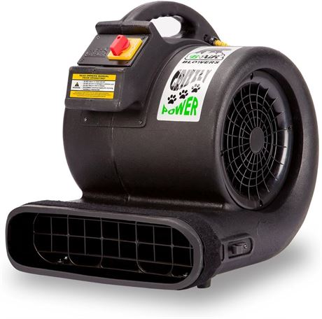 B-Air Grizzly GP-1 1 HP 3550 CFM Grizzly Air Mover Carpet Dryer Floor Fan