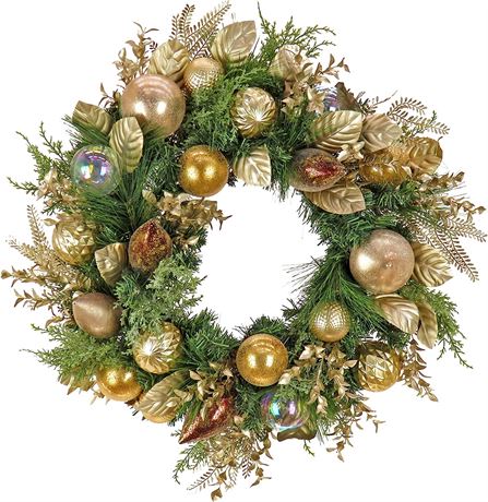 HGTV Home Collection 28-Inch Unlit Artificial Christmas Wreath