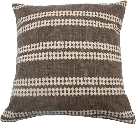 Bloomingville Rustic Decorative Stonewashed Cotton Square Throw Pillow 3 Pack