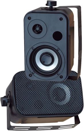 Pyle Home Dual Waterproof Outdoor Speaker System - 3.5 Inch Pair