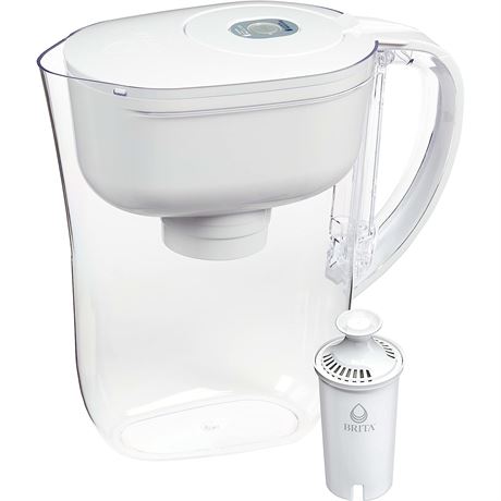 Brita Water Filter Pitcher for Tap and Drinking Water with 1 Standard Filter