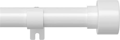 White Curtain Rod, Curtain Rods for Windows 28 to 48 inches