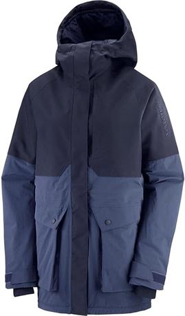 Salomon Snow Rebel Women's Ski Jacket, Mood Indigo, X-Large