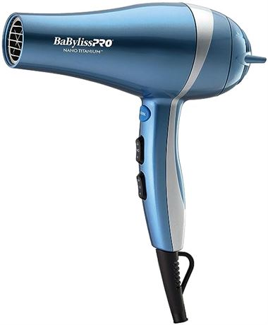 BaBylissPRO Hair Dryer, Nano Titanium 2000-Watt Blow Dryer, BNT5548