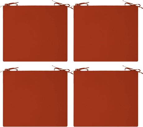 Outdoor Chair Cushions, Waterproof with Adjustable Straps (Pack of 4)