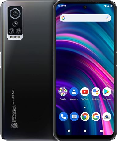 BLU G91 Max, Unlocked 6.8� Full HD+ Display, 128/8GB, Grey