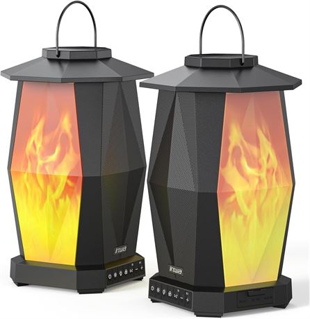 Inwa Outdoor Bluetooth Speakers, Linkable, 2 Pack