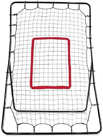 SKLZ PitchBack Baseball /Softball Net/Rebounder, Black/Red, 2' 9" x 4' 8"