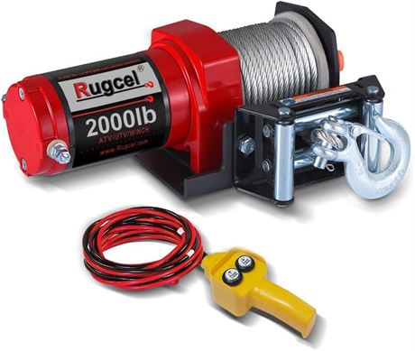RUGCEL 2000-lb. ATV/UTV Electric Winch