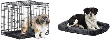 New World Double Door Folding Metal Dog Crate