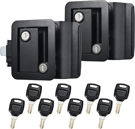 Naissian RV Camper Door Lock Latch Deadbolt Lock, Set of 2
