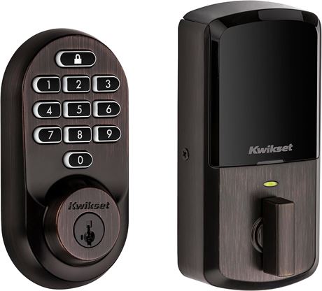 Kwikset Halo Keypad Wi-Fi Smart Door Lock, Keyless Entry Electronic Touchscreen