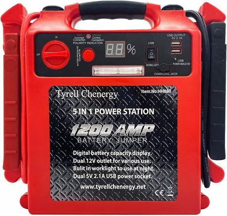 Tyrell Chenergy Car Battery Jump Starter