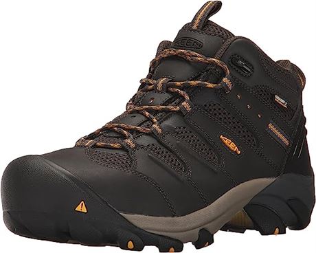 KEEN Utility Lansing, Men's, Raven/Tawny Olive, Steel Toe, EH Hiker (8.5 EE)