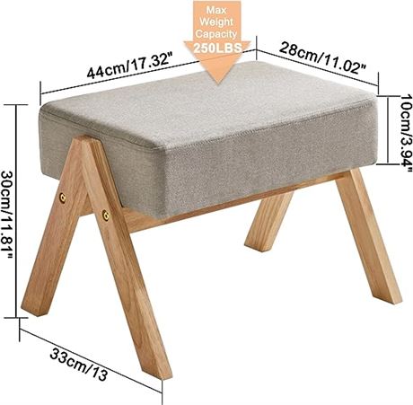 YMYNY Small Footstool Ottoman, Morden A-Shaped