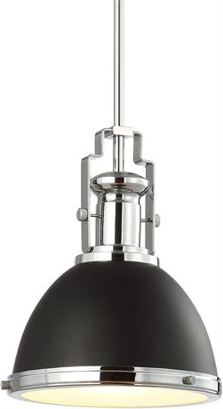 JONATHAN Y JYL9535B Homer 10" Iron/Glass Adjustable LED Pendant Light