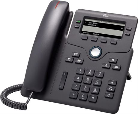 Cisco 6851 IP Phone - Corded - Charcoal