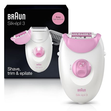 Braun Epilator Silk-epil 3 3-270, Hair Removal Device