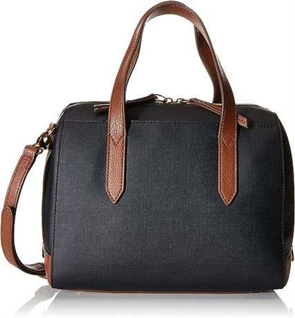 Fossil womens Sydney Satchel, Black Multi, One Size US
