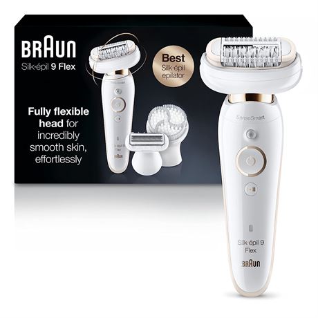 Braun Epilator Silk-epil 9 9-030 with Flexible Head, Facial Hair Removal