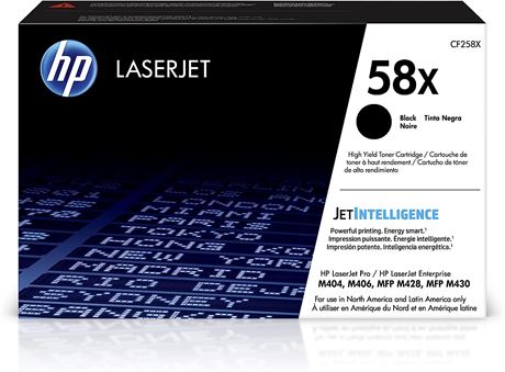 HP 58X Black High-yield Toner Cartridge