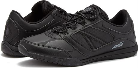 Avia Focus Black Non Slip Work Shoes for Women, 9