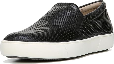 Naturalizer Womens Marianne Casual Slip On Sneaker, Black Leather, 7