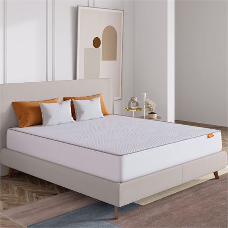Sweetnight 4 Inch King Size Mattress Topper with Waterproof Mattress Protector